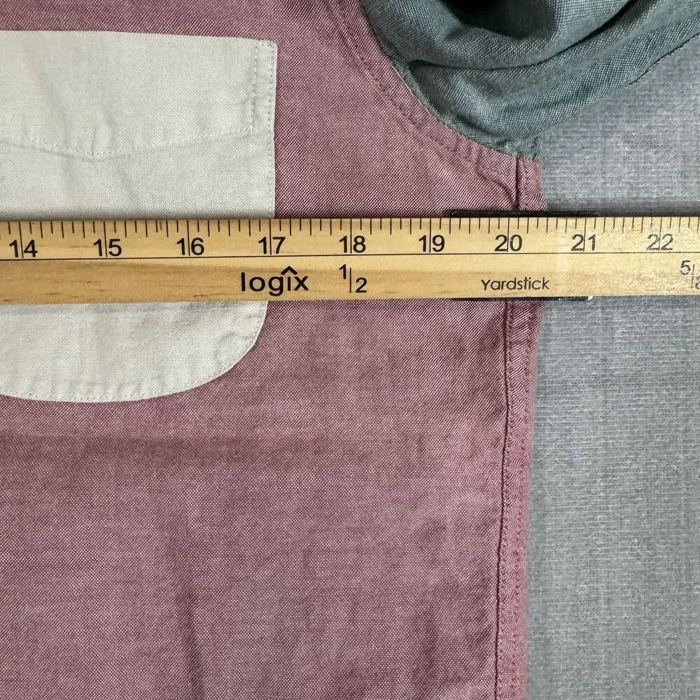 J Crew Slim Broken In Colorblock Oxford Shirt Cotton Men's Size M Preppy 90s